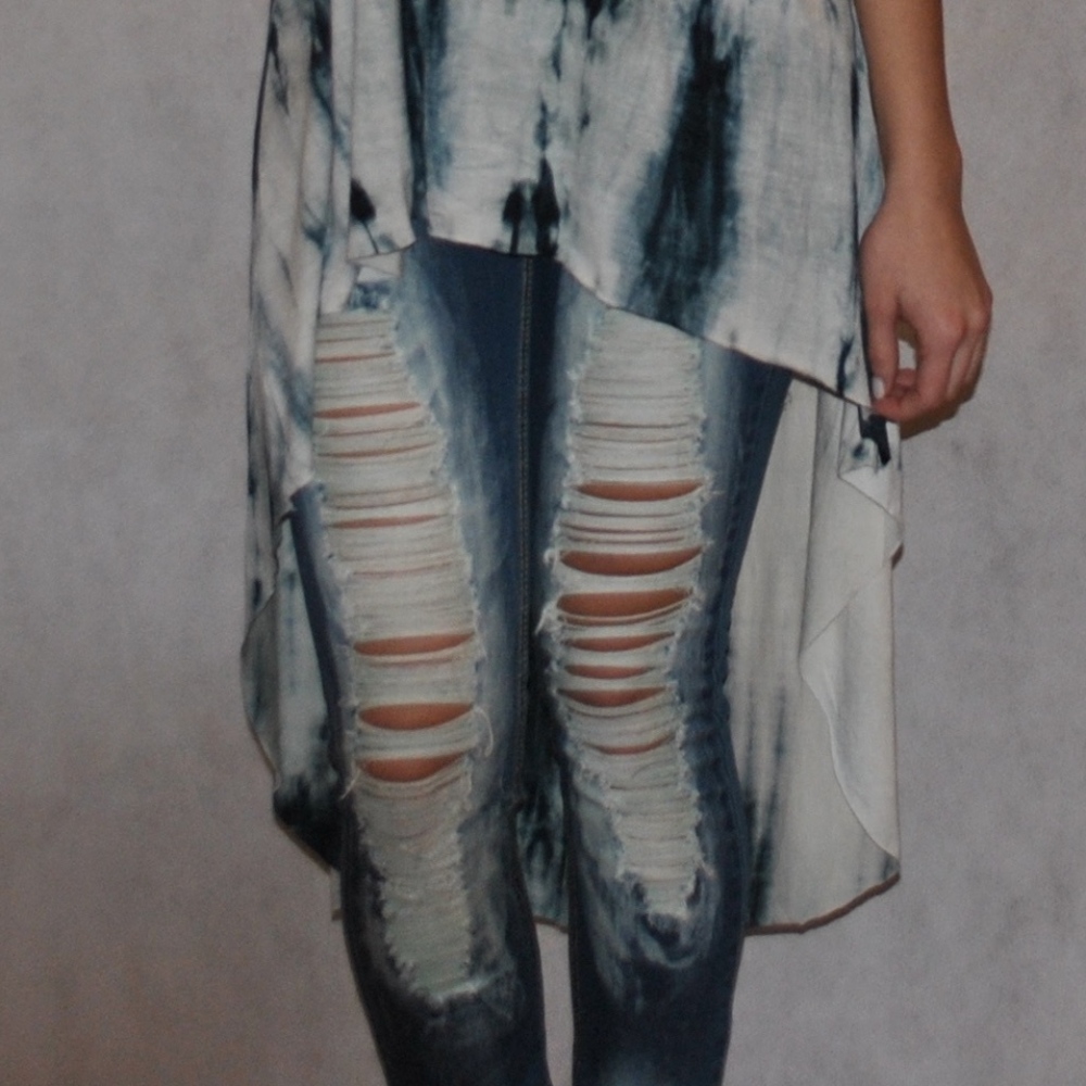 Ripped and destroy denim
